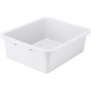 Winco White Heavy Duty Dish Box, 7 inch -- 6 per case.