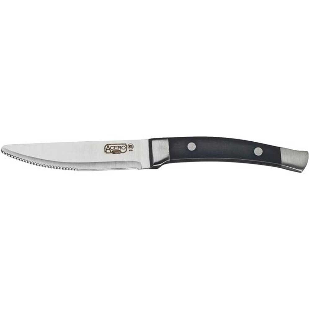 Winco Acero Round Tip Gourmet Steak Knife - Bulk Pack -- 72 per case.