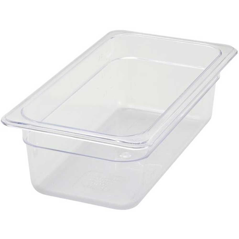 Winco Polycarbonate 1/3 Size Food Pan, 3.5 inch -- 12 per case.