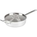 Winco Stainless Steel Saute Pan with Cover, 3 Quart -- 4 per case.