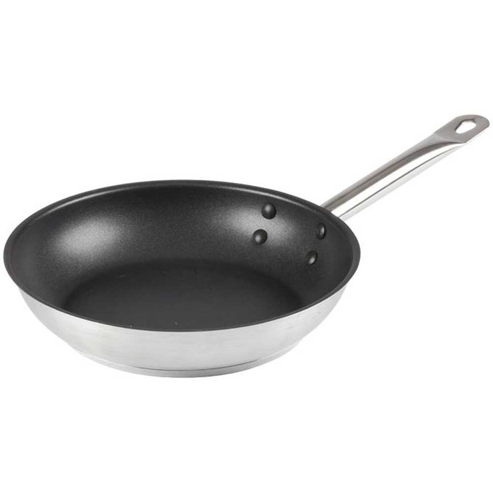 Winco Stainless Steel Fry Pan with Non Stick Coating, 9 inch -- 6 per case.