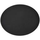 Winco Black Non Slip Oval Premium Fiberglass Tray, 26 x 22 inch -- 6 per case.