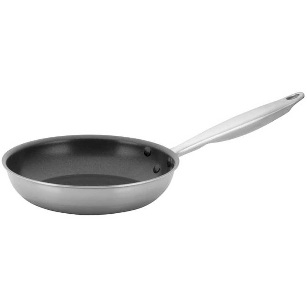 Winco Tri Gen Triply Stainless Steel Excalibur Fry Pan with Non Stick Coating, 8 inch -- 6 per case.