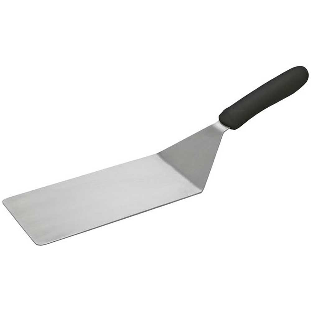 Winco Offset Turner with Black Polypropylene Handle, 8 x 4 inch Blade -- 12 per case.
