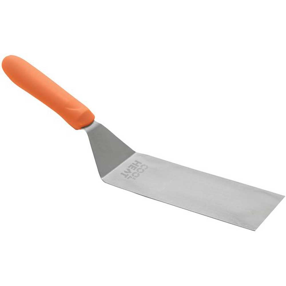 Winco High Heat Square Edge Turner with Orange Nylon Handle, 7 1/4 x 3 inch Blade -- 12 per case.