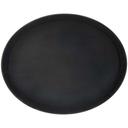 Winco Black Oval Easy Hold Rubber Lined Tray, 22 x 27 inch -- 6 per case.