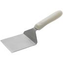 Winco White Polypropylene Handle Steak/Burger Turner with Offset, 4 1/8 x 3 3/4 inch Blade -- 12 per case.