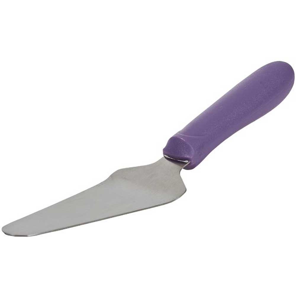 Winco Offset Pie Server with Purple Polypropylene Handle, 4 5/8 x 2 3/8 inch Blade -- 12 per case.