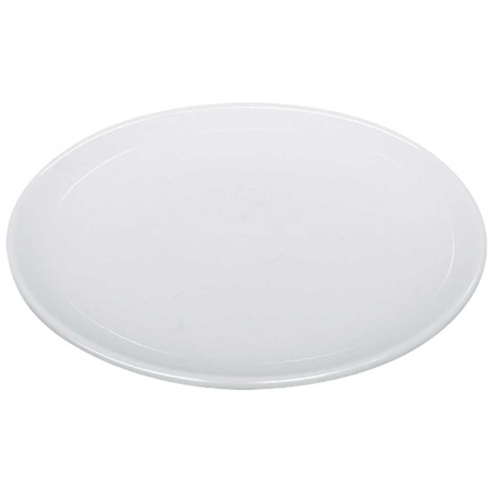 Yanco Abco Porcelain Round Rolled Edge Coupe Super White Plate, 12 x 12 inch -- 12 per case.