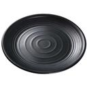 Yanco Asian Style Melamine Round Black Pearl Plate, 10 1/2 inch Diameter -- 24 per case.