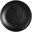 Yanco Asian Style Melamine Round Black Pearl Plate, 12 inch Diameter-- 12 per case