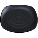 Yanco Asian Style Melamine Square Black Pearl Plate, 9 inch Diameter-- 24 per case