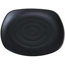 Yanco Asian Style Melamine Square Black Pearl Plate, 11 inch Diameter -- 24 per case.