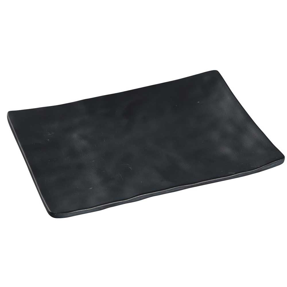 Yanco Asian Style Melamine Rectangle Black Pearl Plate, 8 X 5 1/2 Inch -- 48 Per Case