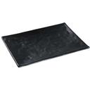 Yanco Asian Style Melamine Rectangle Black Pearl Plate, 12 x 8 1/4 inch -- 12 per case.