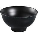 Yanco Asian Style Melamine Round Black Pearl Rice Bowl, 7 Ounce -- 48 per case.