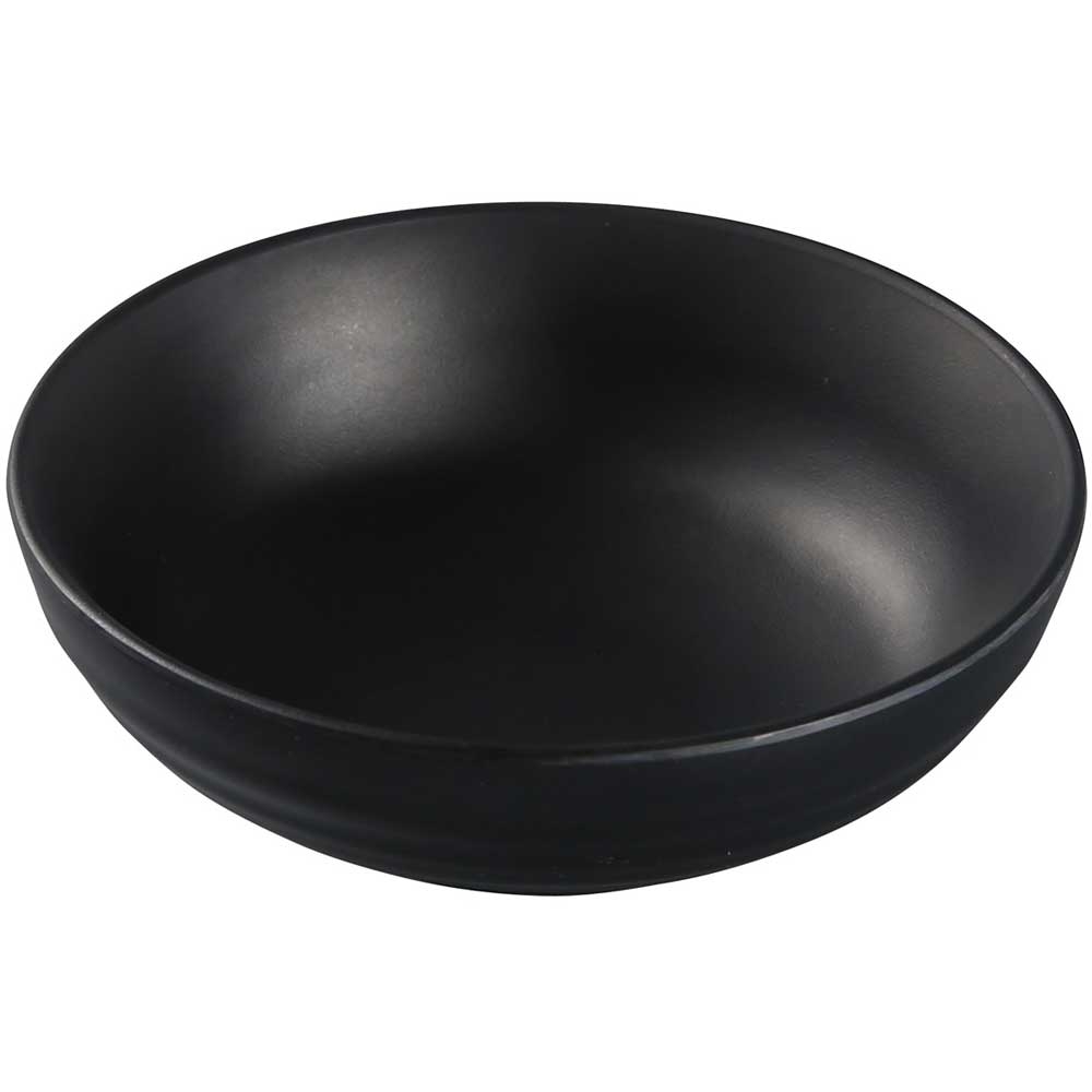 Yanco Asian Style Melamine Round Black Pearl Salad Bowl, 8 Ounce -- 48 per case.