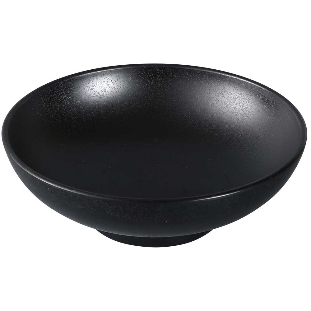 Yanco Asian Style Melamine Round Black Pearl Noodle Bowl, 48 Ounce -- 24 Per Case