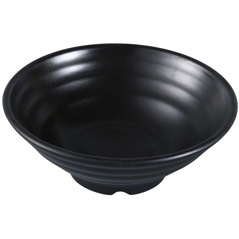 Yanco Asian Style Melamine Round Black Pearl Bowl, 16 Ounce -- 24 Per Case