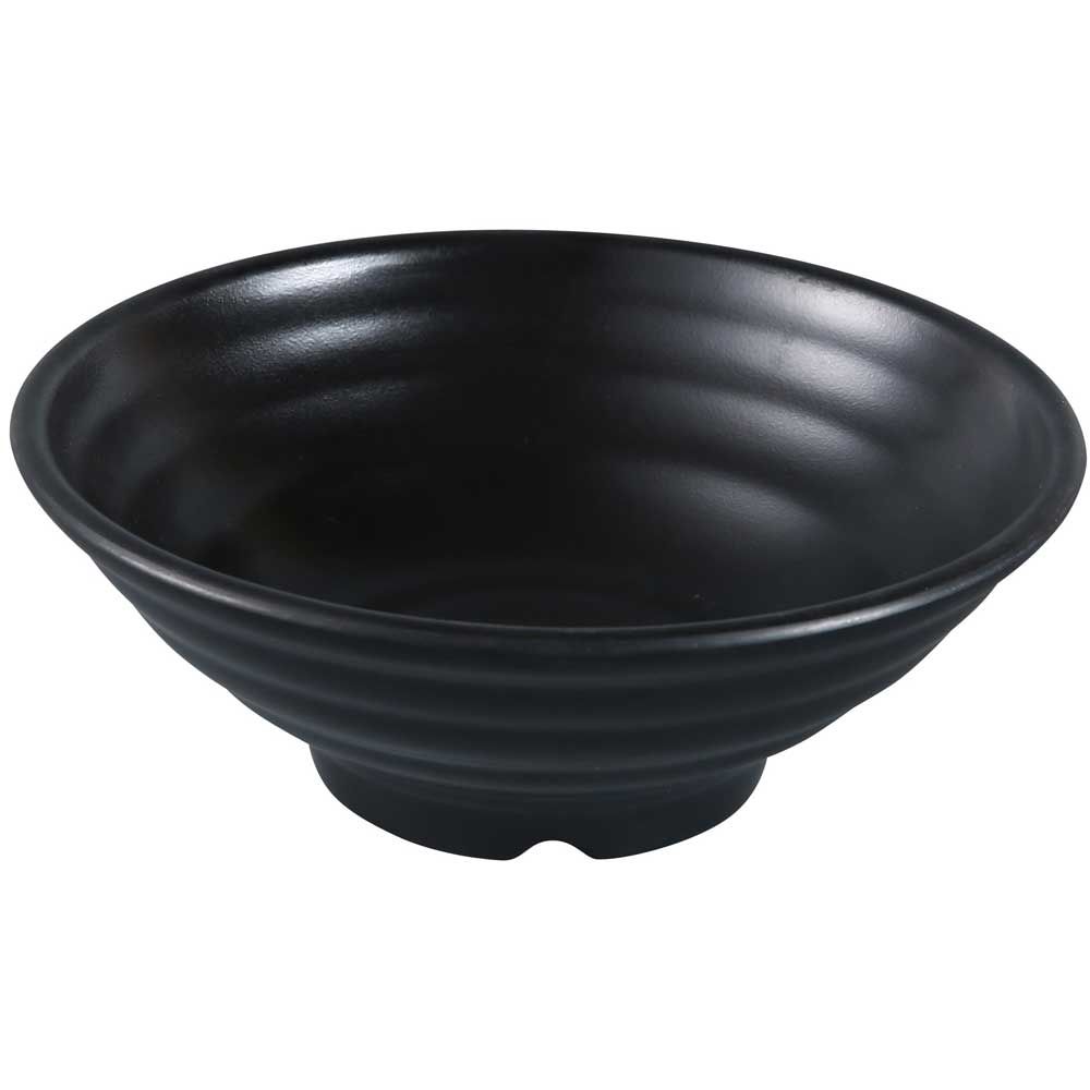 Yanco Asian Style Melamine Round Black Pearl Bowl, 26 Ounce -- 24 Per Case