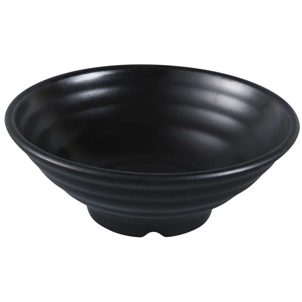 Yanco Asian Style Melamine Round Black Pearl Bowl, 48 Ounce -- 24 Per Case