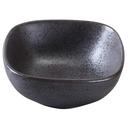 Yanco Diamond Black Speckled Porcelain Square Bowl, 6 Ounce Capacity -- 36 per case.