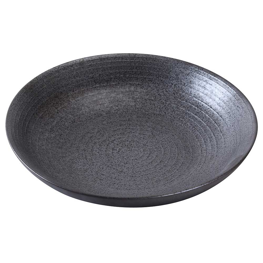Yanco Diamond Black Speckled Porcelain Salad/Soup Bowl, 20 Ounce Capacity -- 24 per case.