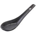 Yanco Diamond Black Speckled Porcelain Spoon, 5.5 inch -- 72 per case
