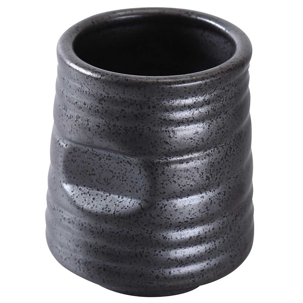 Yanco Diamond Black Speckled Porcelain Tea Cup, 10 Ounce Capacity -- 36 per case.