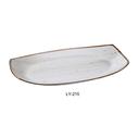 Yanco Lyon Color Glazed Porcelain Rectangular Plate, 15 x 8 1/2 x 1 5/8 inch -- 12 per case.