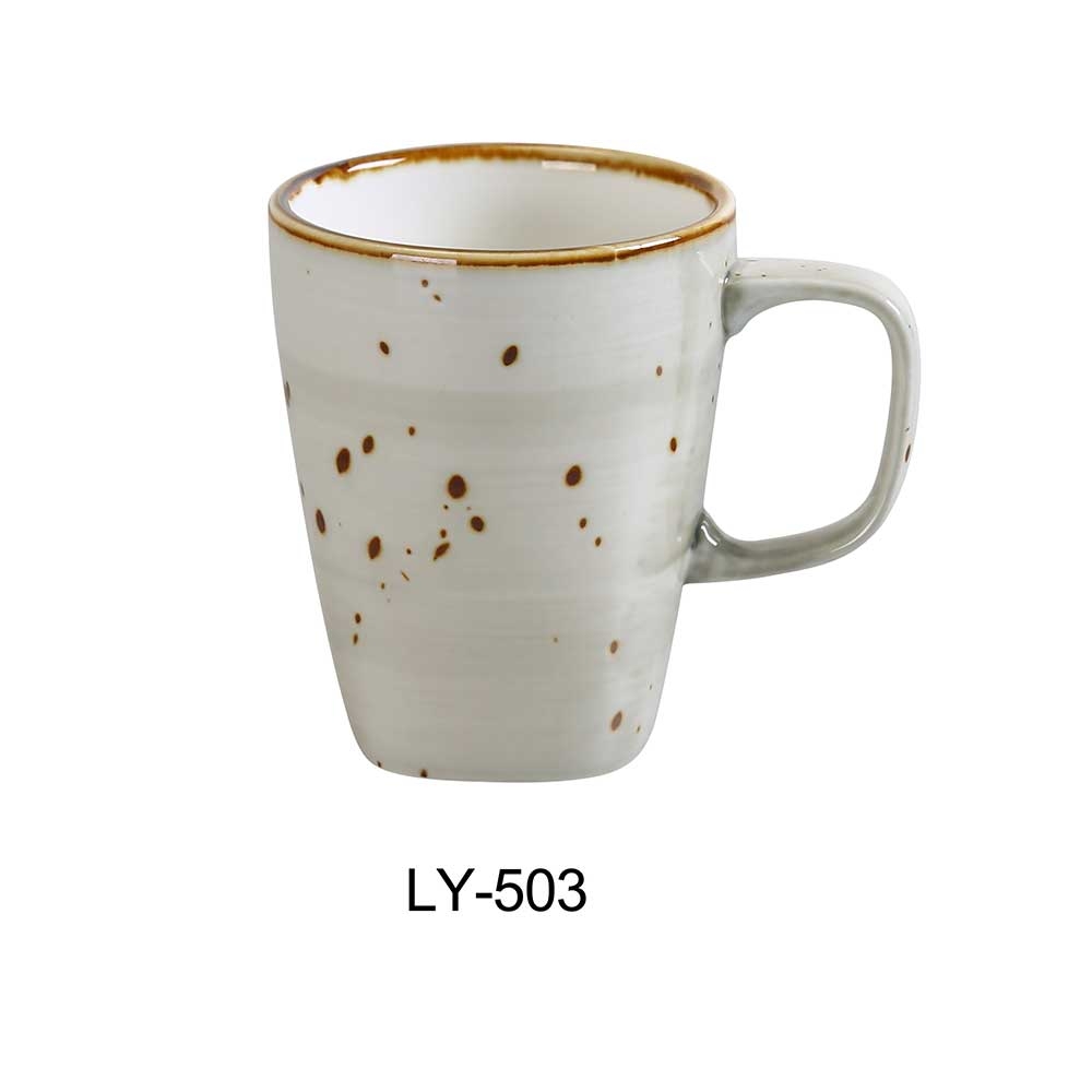 Yanco Lyon Color Glazed Porcelain Mug, 10 Ounce Capacity -- 36 per case.