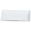 Yanco Main Land Porcelain Super White Rectangular Plate, 10 inch Length x 7 inch Width -- 24 per case.