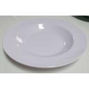 Yanco Milestone Melamine White Round Pasta Bowl, 16 Ounce -- 24 per case.