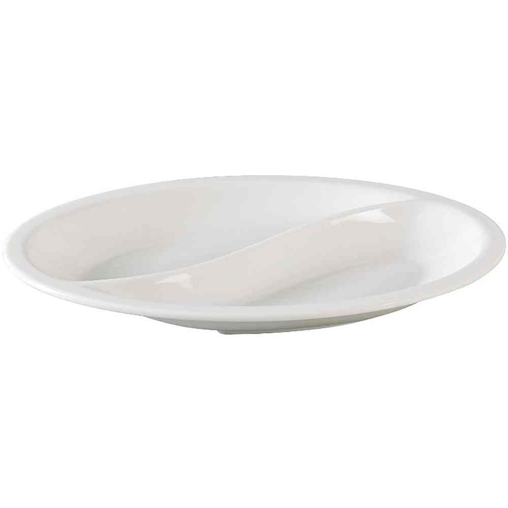 Yanco NC-4520 Compartment Collection Compartment, Oval, 6.75 x 10 inch, Melamine -- 24 per case.