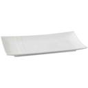 Yanco SH-213 Shanghai Rectangular Plate, 3.5 x 6.5 inch, Bone China, Bone White -- 12 per case.