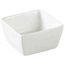 Yanco SH-403 Shanghai Square Sauce Dish, 4 Ounce Capacity, 1.625 x 3 inch, Bone China, Bone White -- 48 per case.