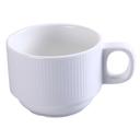 Yanco Siena Porcelain Coffee/Tea Cup, 7 Ounce Capacity -- 36 per case.