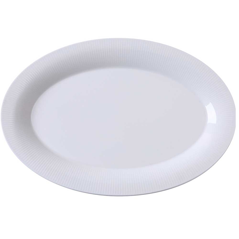 Yanco Siena Porcelain Oval Platter, 14 x 9 3/4 x 1 1/8 inch -- 12 per case.