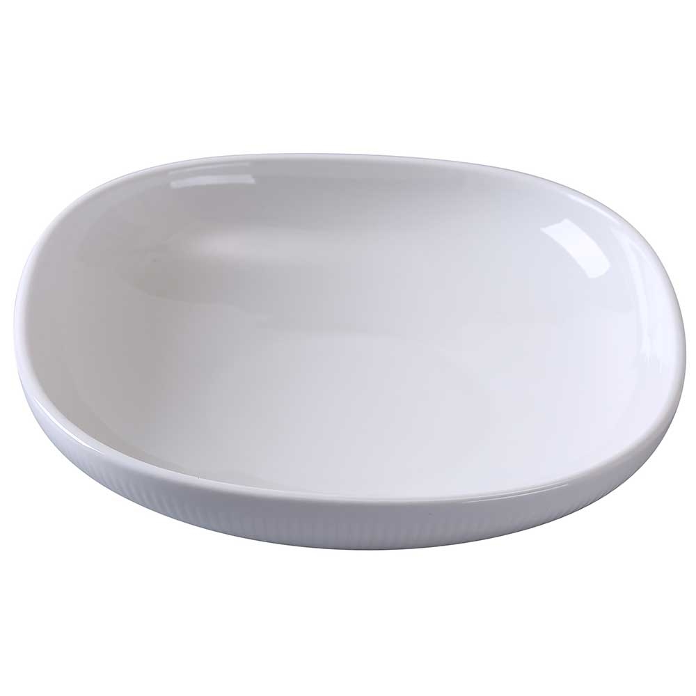 Yanco Siena Porcelain Square Bowl, 24 Ounce Capacity -- 24 per case.
