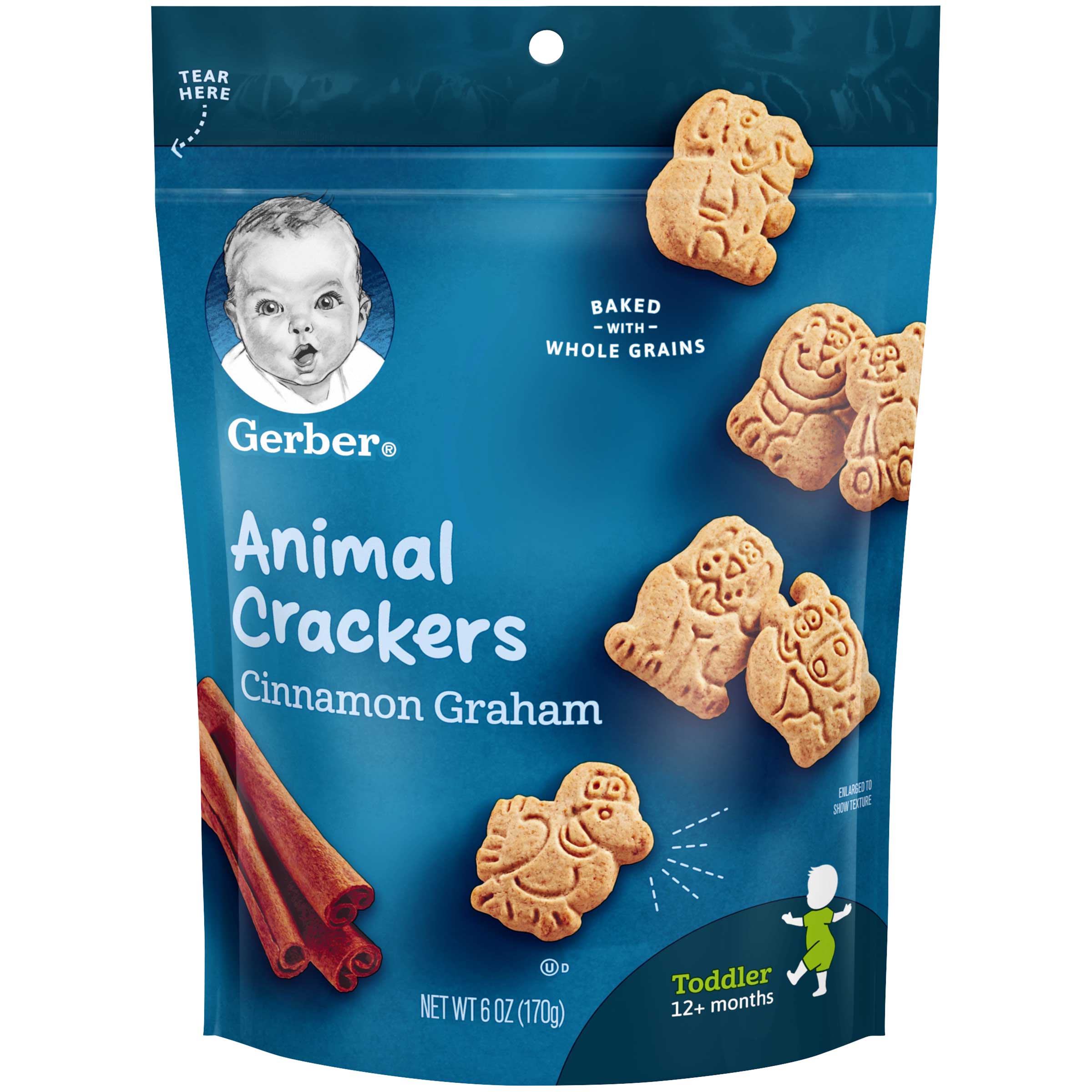 Graduates Cinnamon Graham Animal Crackers, 6 Ounce -- 4 per case.