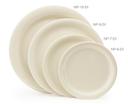 GET Enterprises inc Diamond Ivory Melamine Round Narrow Rim Plate, 6.5 inch -- 48 per case.