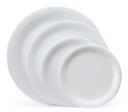 GET Enterprises inc Diamond White Melamine Round Narrow Rim Plate, 9 inch -- 24 per case.