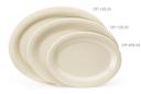 GET Enterprises inc Diamond Ivory Melamine Oval Platter, 12 x 9 inch -- 12 per case.
