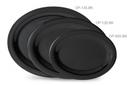 GET Enterprises inc Black Elegance Melamine Oval Platter, 12 x 9 inch -- 12 per case.