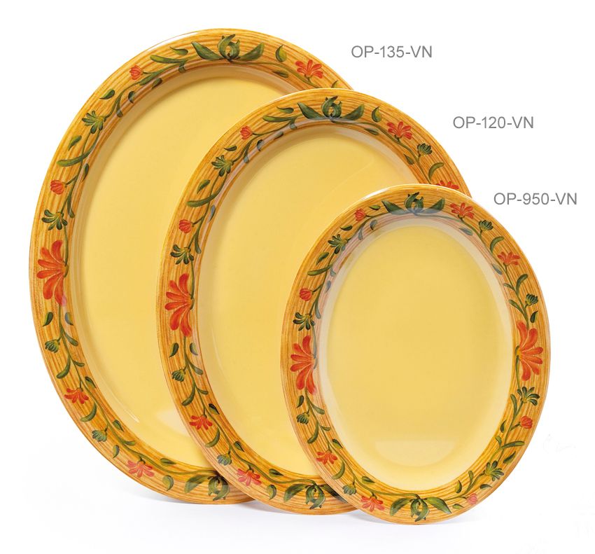 Get Enterprises Inc Venetian Melamine Oval Platter, 12 X 9 Inch -- 12 Per Case