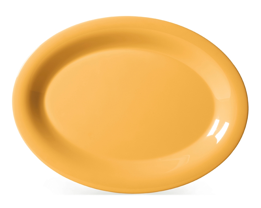 GET Enterprises inc Diamond Mardi Gras Melamine Oval Platter, 13.5 x 10.25 inch -- 12 per case.