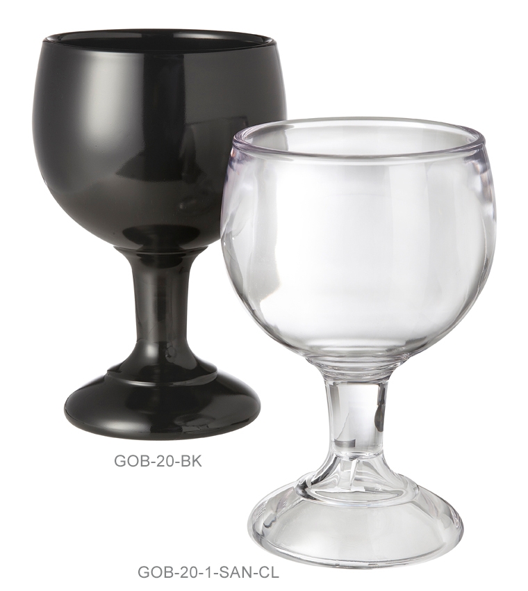 GET Enterprises Inc Styrene Acrylonitrile Stemware Clear Schooner, 20 Ounce -- 12 per case.