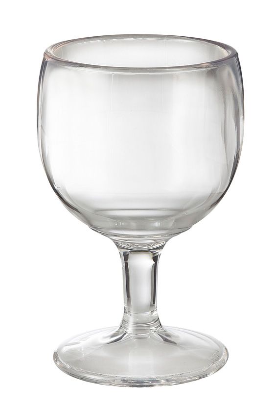 Get Enterprises Inc Styrene Acrylonitrile Stemware Clear Goblet, 5.75 Inch Tall -- 24 Per Case