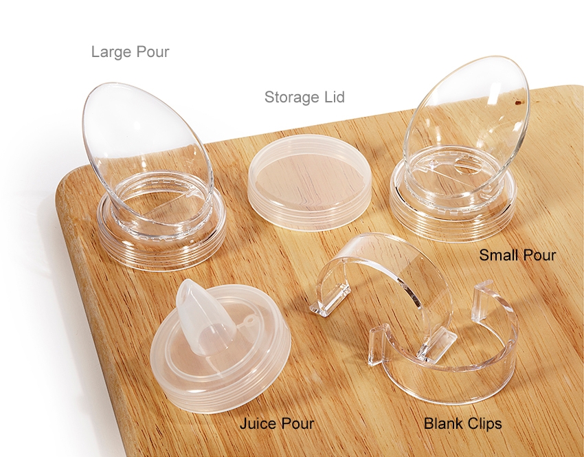 GET Enterprises inc Polycarbonate Plain Salad Dressing Bottle Clip Only -- 12 set.