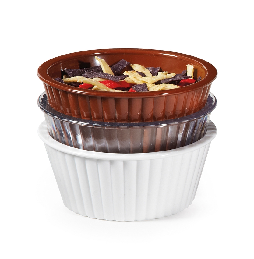 GET Enterprises inc Styrene Acrylonitrile Fluted Ramekin, 3.75 inch -- 48 per case.
